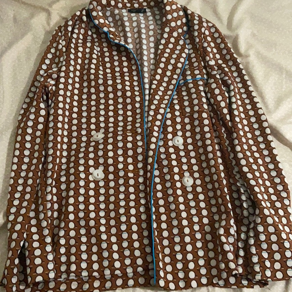 Topshop polka dots blazer us 6 good condition